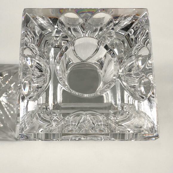 Waterford Wedding Heirloom Collection 6.25” crystal candlestick pair, EUC - Picture 3 of 13